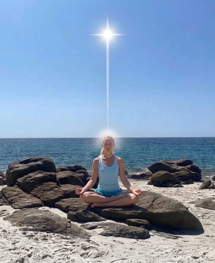 Méditation face à la mer
